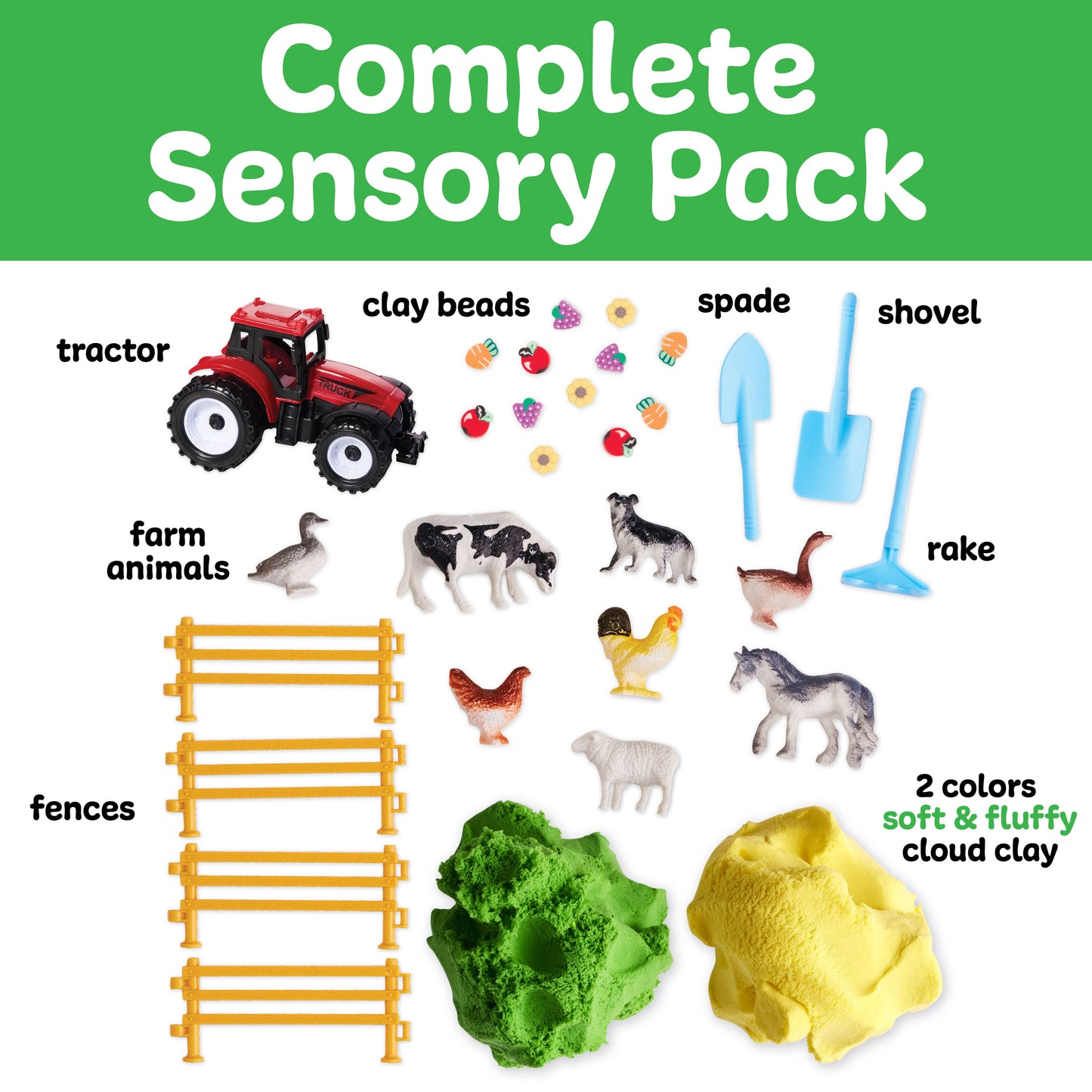 Sensory Pack Farm On the Go Sensory Play Set for Kids