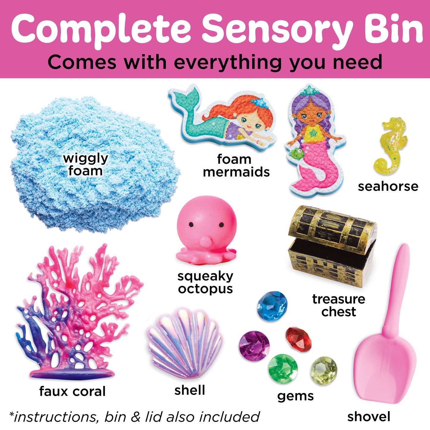 Sensory Bin Mermaid Activity Bin for Kids