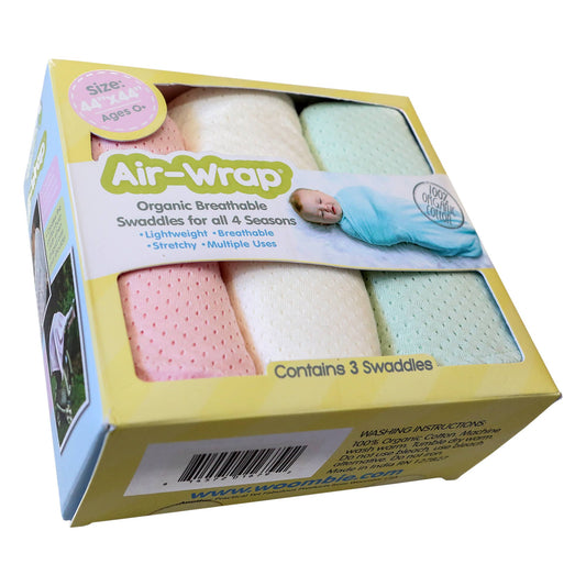 Airwrap Baby Blanket Swaddle Towel, 3 packs