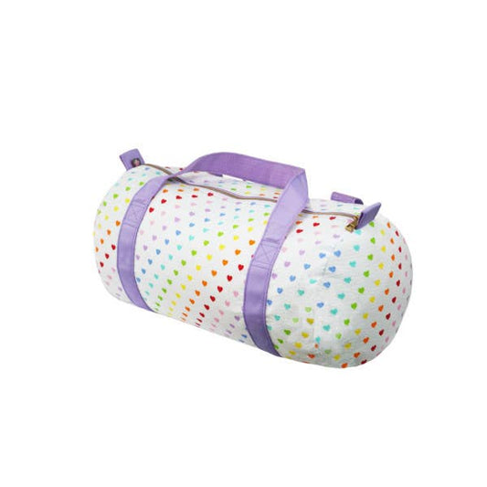 Tiny Hearts Medium Duffel | Mint