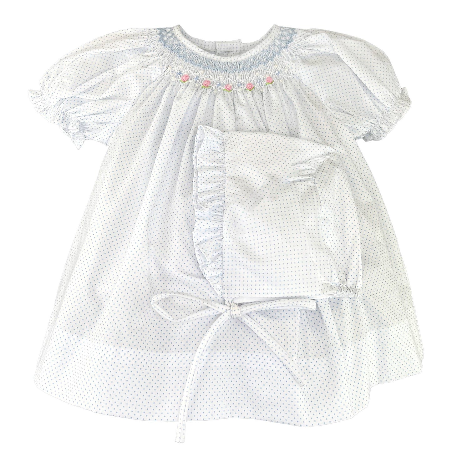 Bishop Smocked Short Sleeve Dress